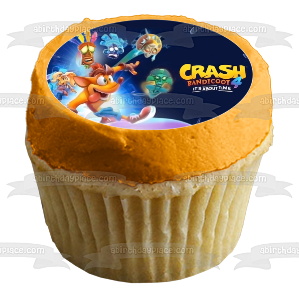 Crash Bandicoot 4: It s About Time Video Game Cover Coco Bandicoot Edible Cake Topper Image ABPID53263 Cheap