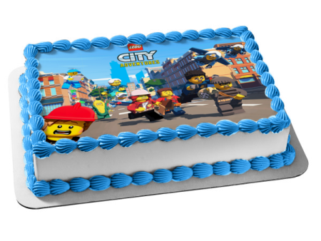 LEGO City Adventures Duke Freya Harl Tom Edible Cake Topper Image ABPID53306 Cheap