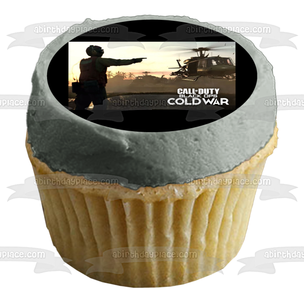 Call of Duty Black Ops Cold War Exfil Edible Cake Topper Image ABPID53406 Fashion