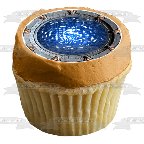 Stargate Sg-1 Sci Fi TV Show Series Wormhole Edible Cake Topper Image ABPID53380 Fashion