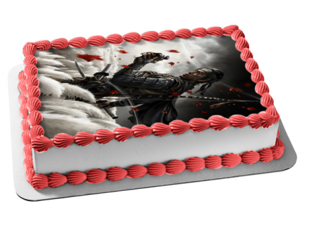 Ghost of Tsushima Video Game Jin Sakai Samurai Stealth Combat Edible Cake Topper Image ABPID53333 Hot on Sale