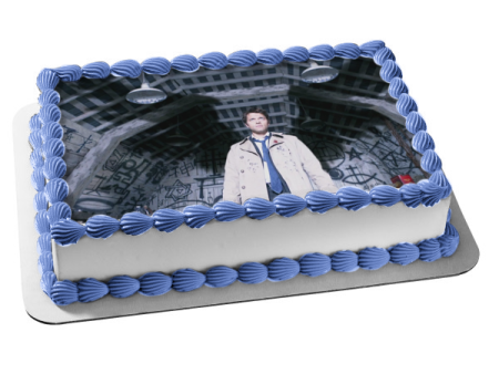 Castiel Angel of the Lord Angel Wings Supernatural TV Show Edible Cake Topper Image ABPID53279 For Cheap