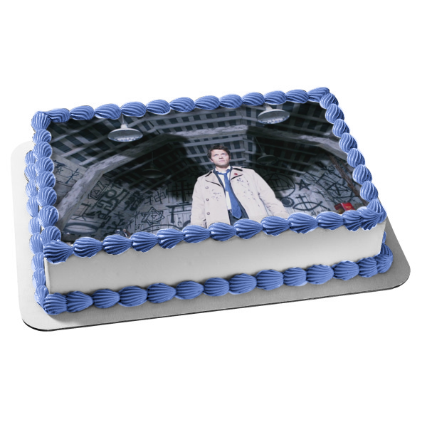 Castiel Angel of the Lord Angel Wings Supernatural TV Show Edible Cake Topper Image ABPID53279 For Cheap