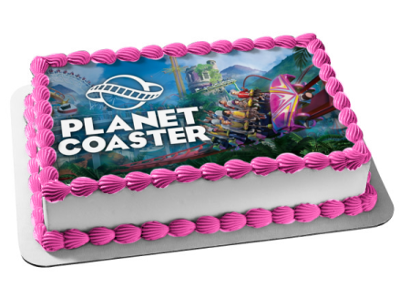 Planet Coaster Roller Coaster Building Theme Park Game Edible Cake Topper Image ABPID53361 For Discount