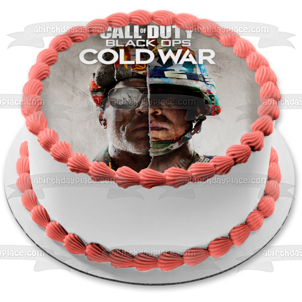 Call of Duty Black Ops Cold War Shooter Video Game Edible Cake Topper Image ABPID53372 Discount