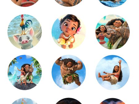 Moana Disney  Hei Hei Pua Maui  12 Count Cupcake Toppers Edible Cupcake Topper Images ABPID53490 Online