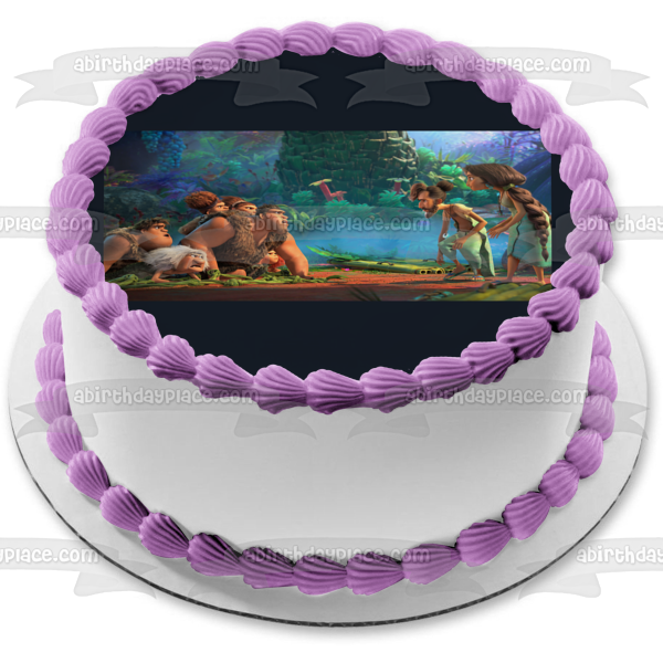 The Croods: A New Age Croods Against Betterman Family Animated Film Edible Cake Topper Image ABPID53444 Supply