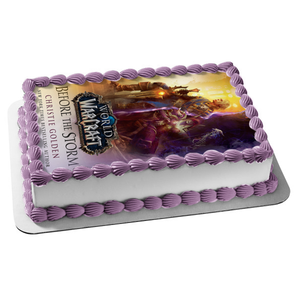 Before the Storm (World of Warcraft): A Novel Book Cover Edible Cake Topper Image ABPID53397 For Sale