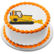 Bulldozer Heavy Machinery Construction Equipment Edible Cake Topper Image ABPID53327 Online now