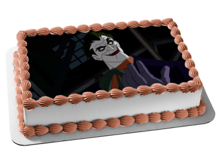 DC Batman Under the Red Hood Joker Animated Edible Cake Topper Image ABPID53285 Online