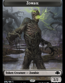 Zombie    Elemental Double-Sided Token [Dominaria Remastered Tokens] For Discount