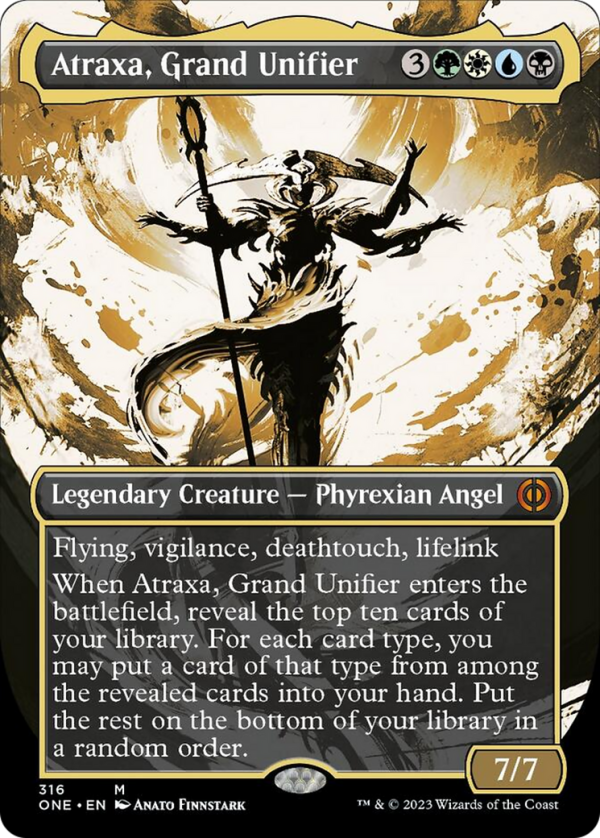 Atraxa, Grand Unifier (Borderless Ichor) [Phyrexia: All Will Be One] Online now