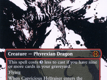 Capricious Hellraiser (Borderless Ichor) [Phyrexia: All Will Be One] Discount