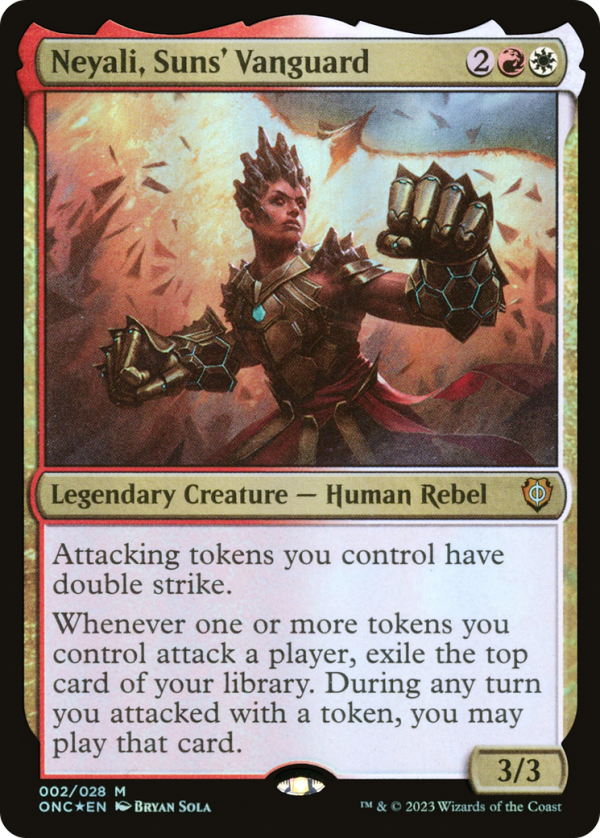 Neyali, Suns  Vanguard [Phyrexia: All Will Be One Commander] on Sale