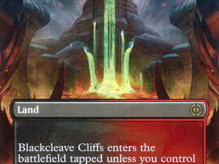 Blackcleave Cliffs (Borderless Alternate Art) [Phyrexia: All Will Be One] Online Sale