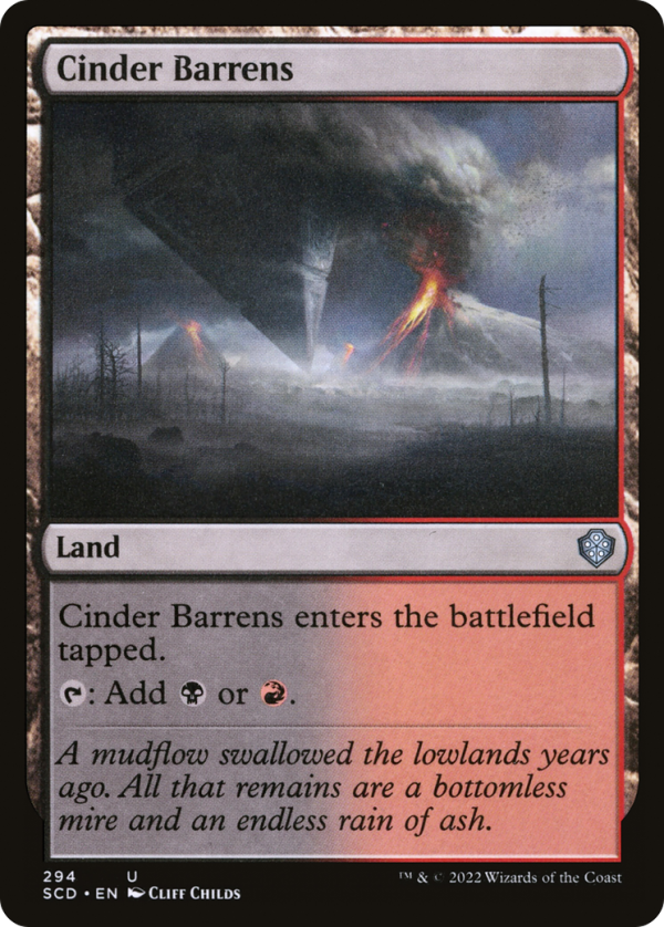 Cinder Barrens [Starter Commander Decks] on Sale