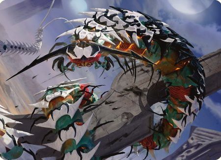 Atraxa s Skitterfang Art Card [Phyrexia: All Will Be One Art Series] on Sale