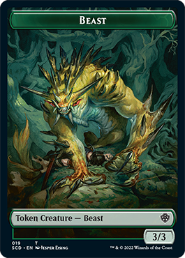 Beast    Beast Double-Sided Token [Starter Commander Decks] Supply