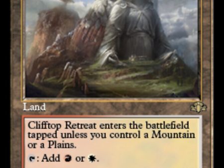 Clifftop Retreat (Retro) [Dominaria Remastered] Hot on Sale