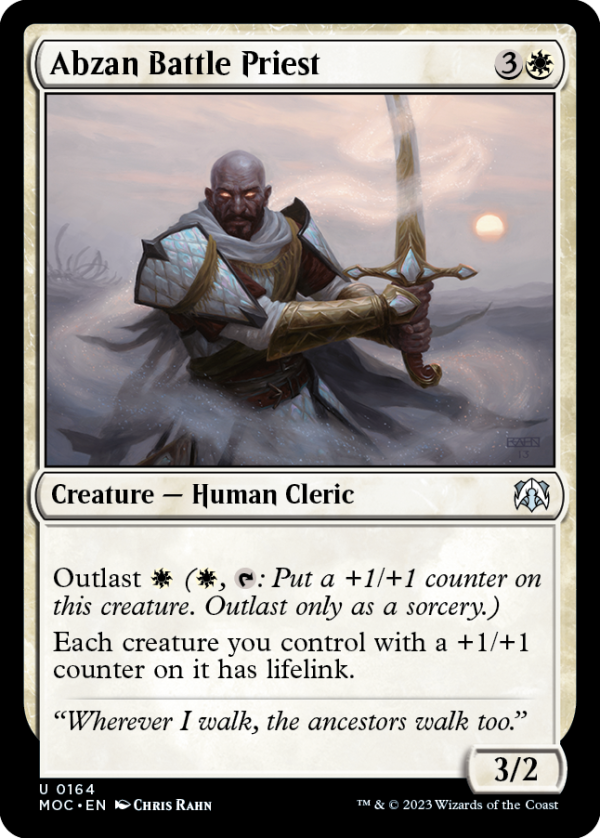 Abzan Battle Priest [March of the Machine Commander] For Sale