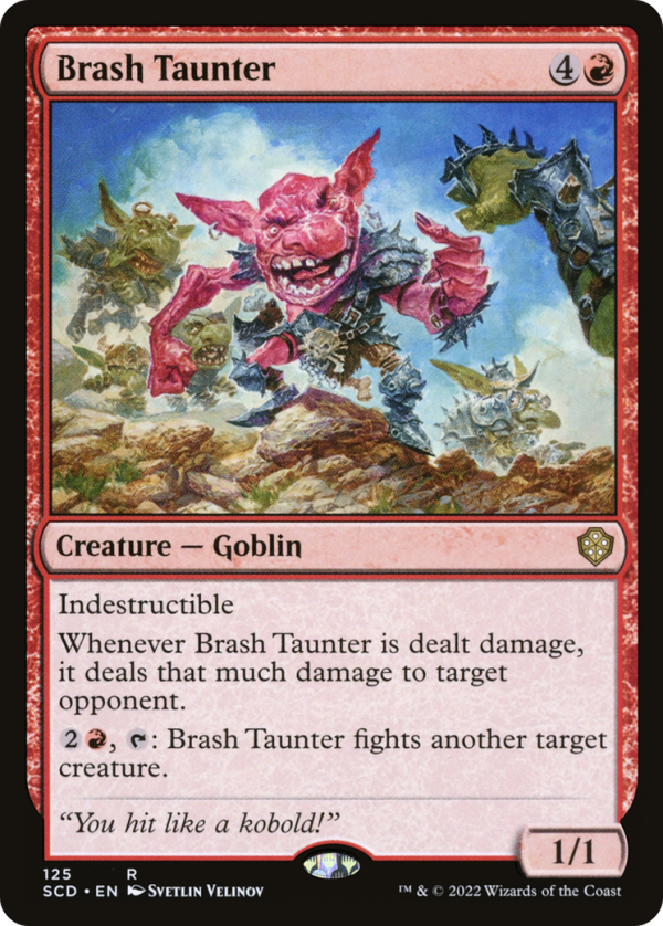 Brash Taunter [Starter Commander Decks] For Cheap