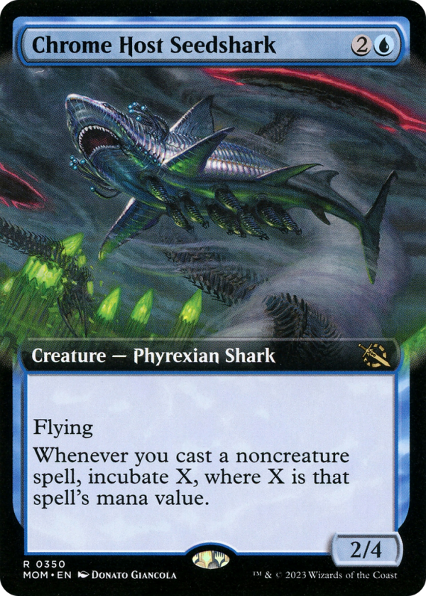 Chrome Host Seedshark (Extended Art) [March of the Machine] For Cheap