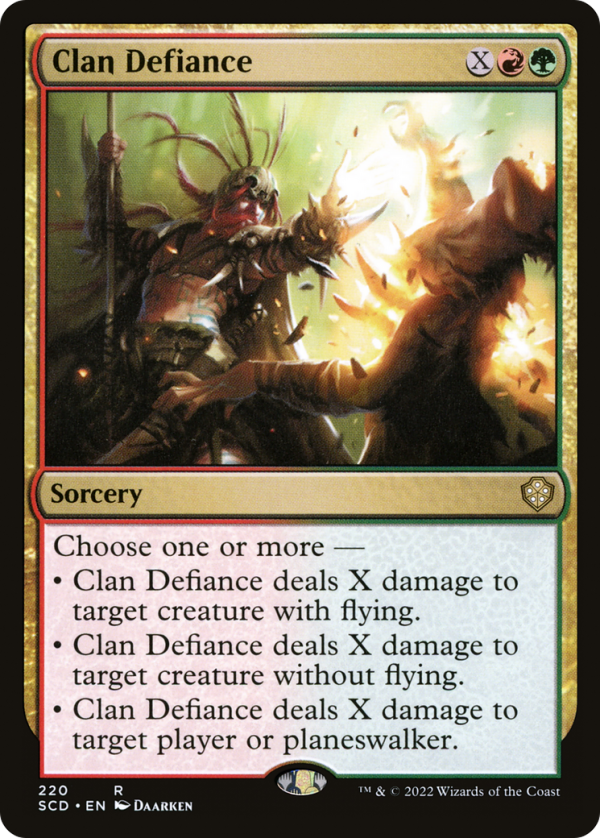 Clan Defiance [Starter Commander Decks] Discount