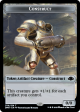 Goblin    Construct Double-Sided Token [Dominaria Remastered Tokens] Cheap