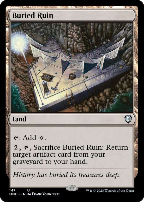 Buried Ruin [Phyrexia: All Will Be One Commander] For Sale