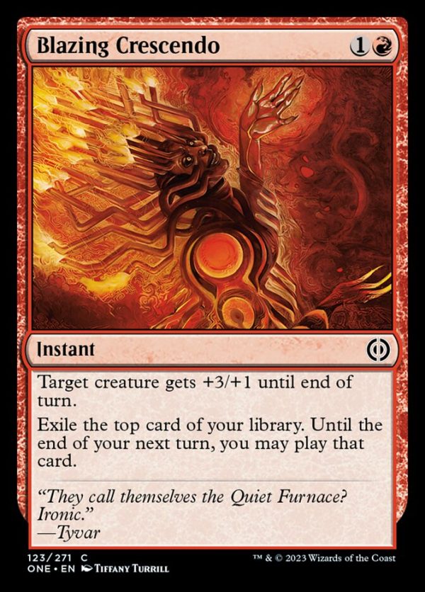 Blazing Crescendo [Phyrexia: All Will Be One] on Sale