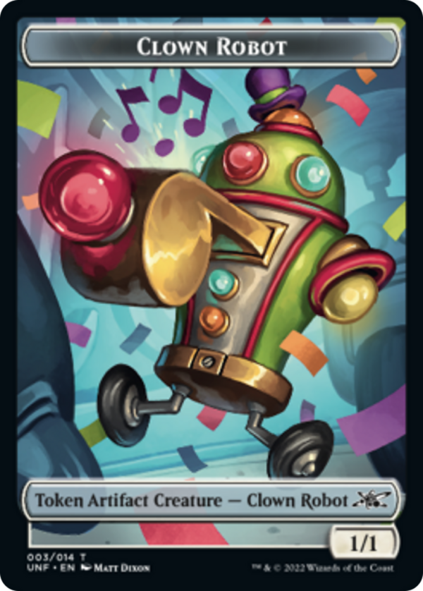 Clown Robot (003)    Food (010) Double-sided Token [Unfinity Tokens] on Sale