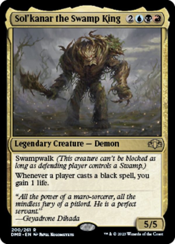 Sol kanar the Swamp King [Dominaria Remastered] Discount