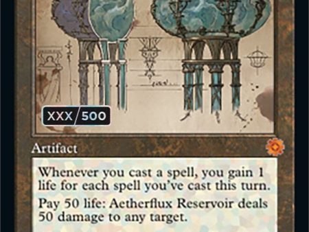 Aetherflux Reservoir (Retro Schematic) (Serial Numbered) [The Brothers  War Retro Artifacts] Online