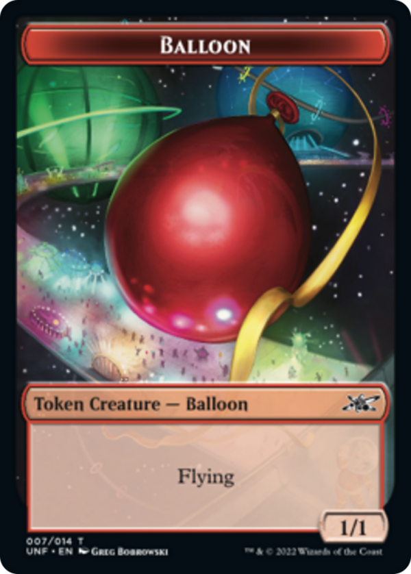 Clown Robot (003)    Balloon Double-sided Token [Unfinity Tokens] For Sale