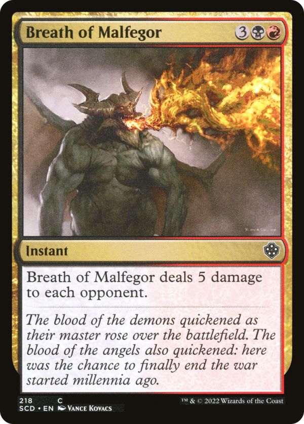 Breath of Malfegor [Starter Commander Decks] For Discount